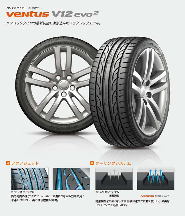 ハンコック ベンタス V12 evo2 255/35R18 94Y 商品説明イメージ