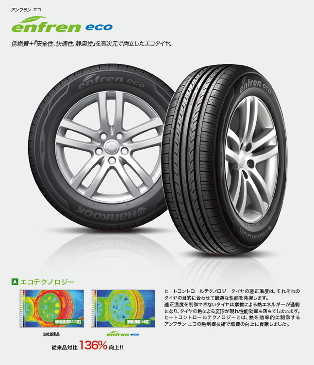 ハンコック アンフラン eco 165/60R15 81H 商品説明イメージ