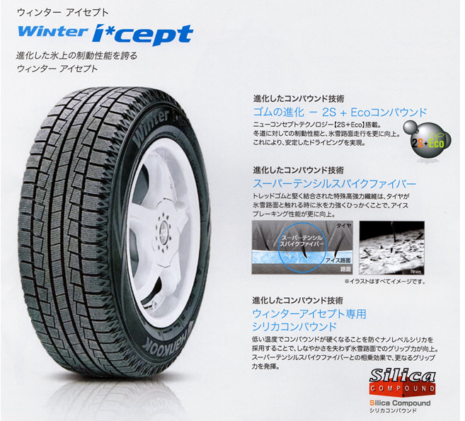 ハンコック ウィンター アイセプト 205/70R15 96Q 商品説明イメージ